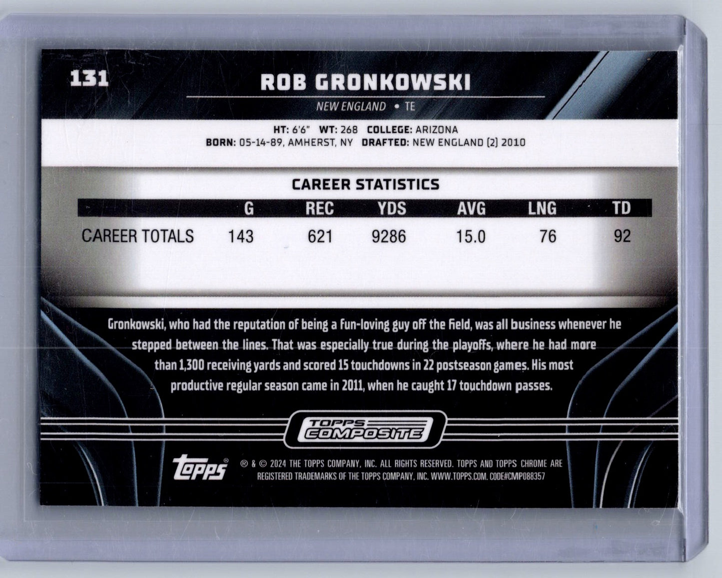 2023 Topps Composite #131 Rob Gronkowski