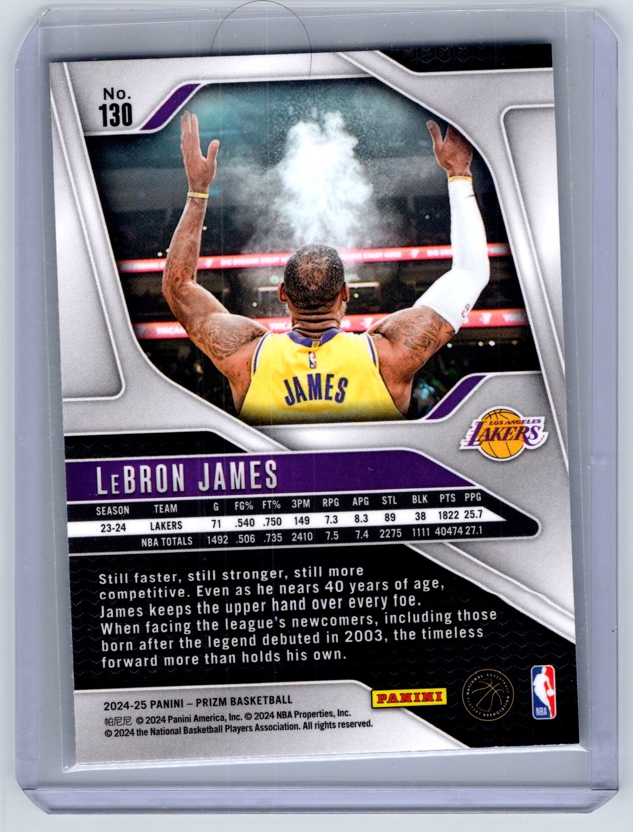 2024-25 Panini Prizm #130 LeBron James
