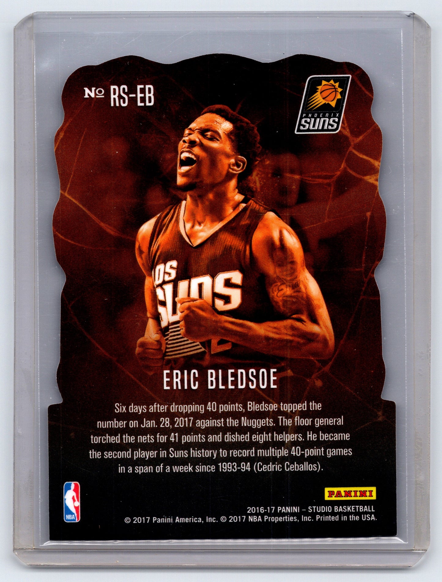 2016-17 Panini Studio #RS-EB Eric Bledsoe Rock Solid