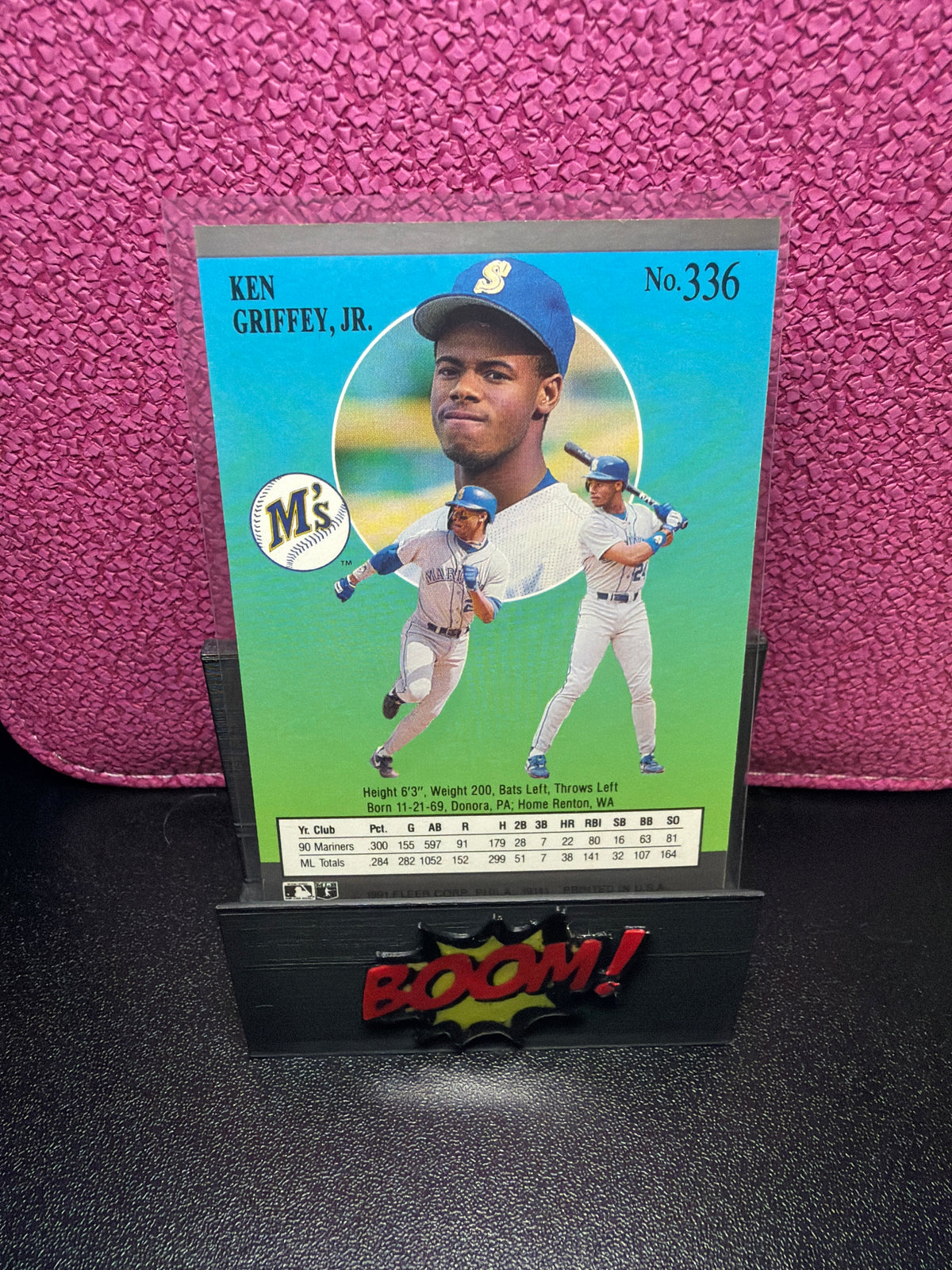 Fleer 91 Ultra Ken Griffey Jr. Mariners Outfield
