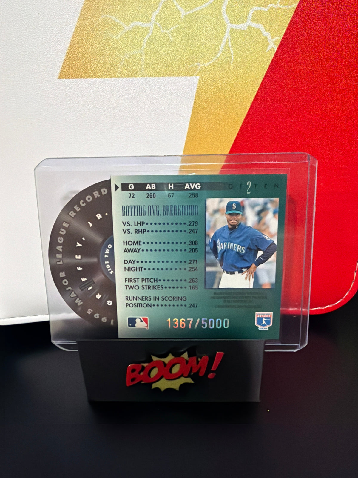 1995 Major League Records Studio Leaf Ken Griffey Jr. 1367/5000