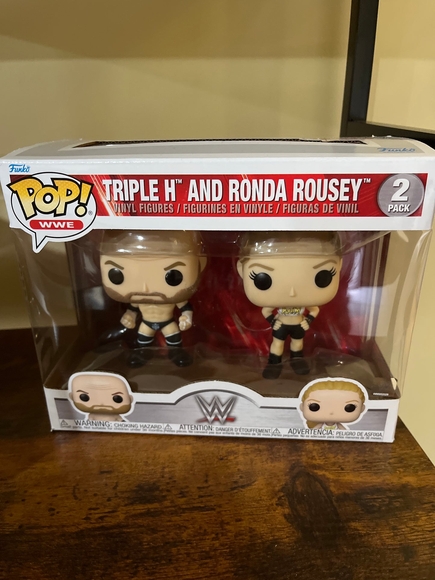 Triple H and Ronda Rousey Funko