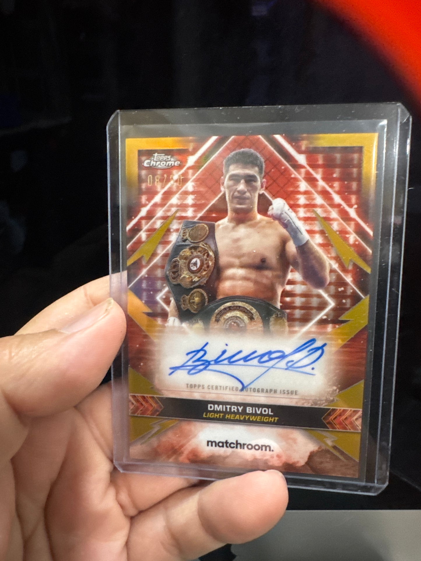 Dmitry Bivol Auto /50 topps boxing