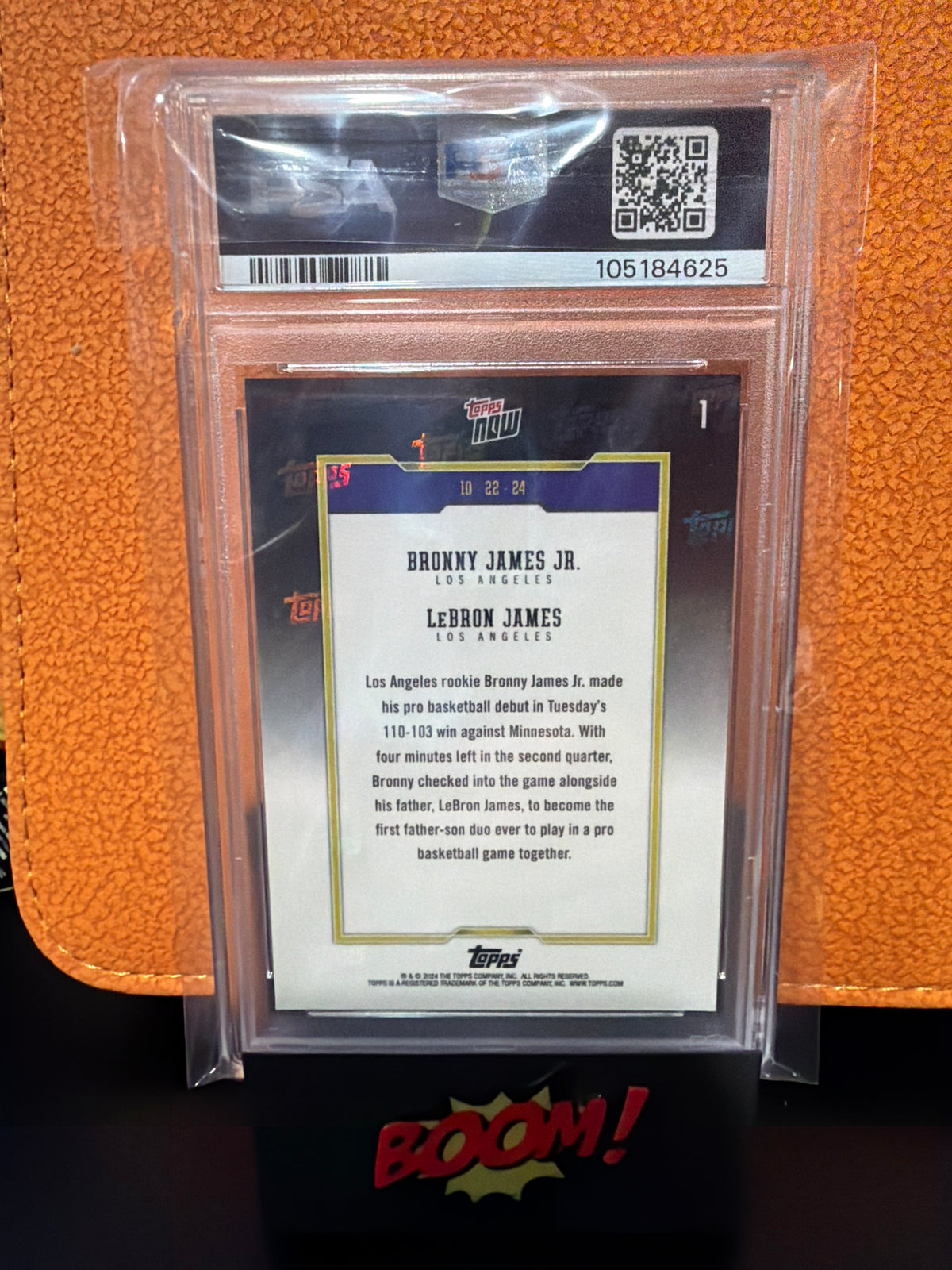 2024 Topps Now B. James/L. James PSA 10