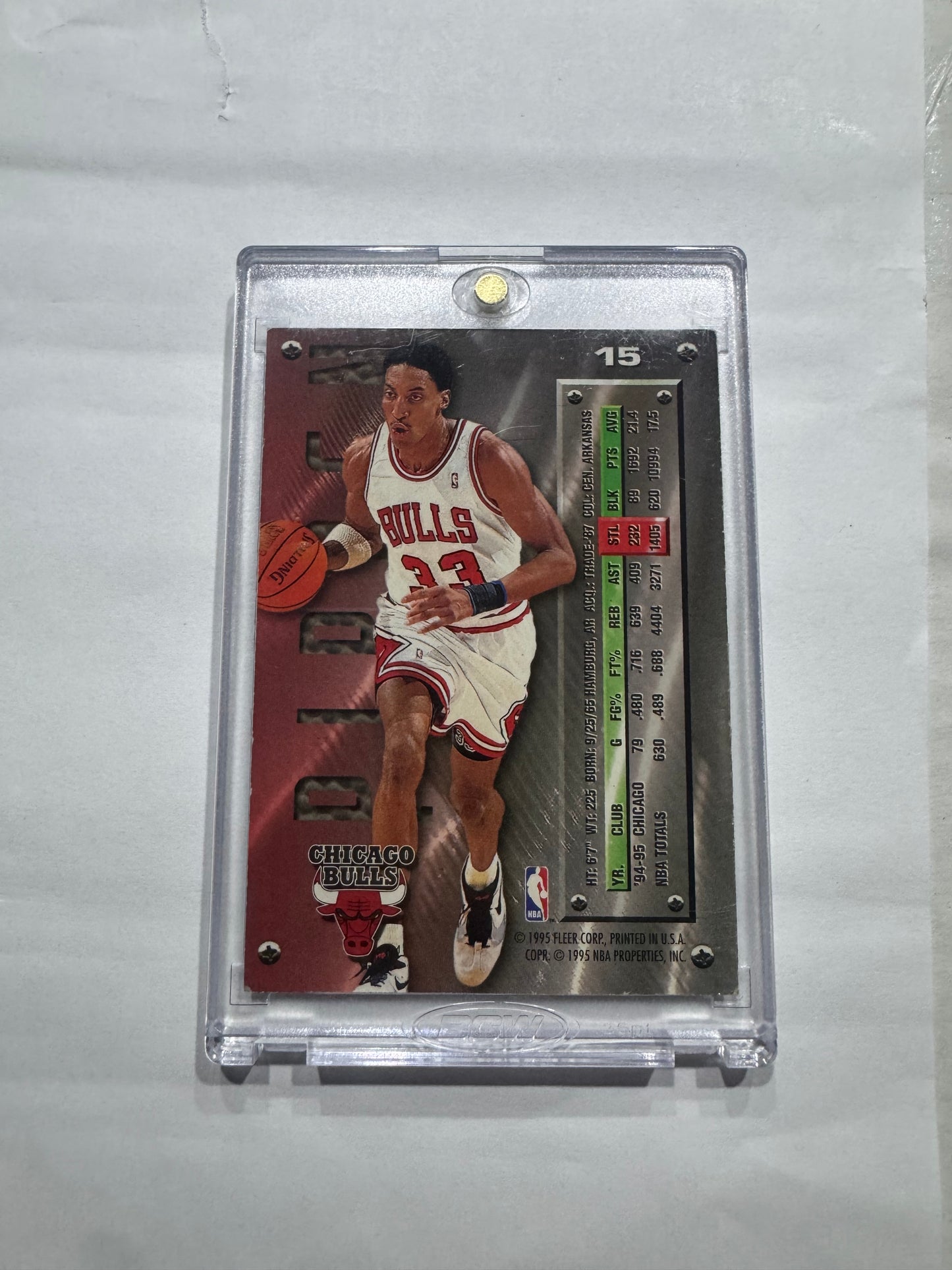 Scottie Pippen Fleer Metal