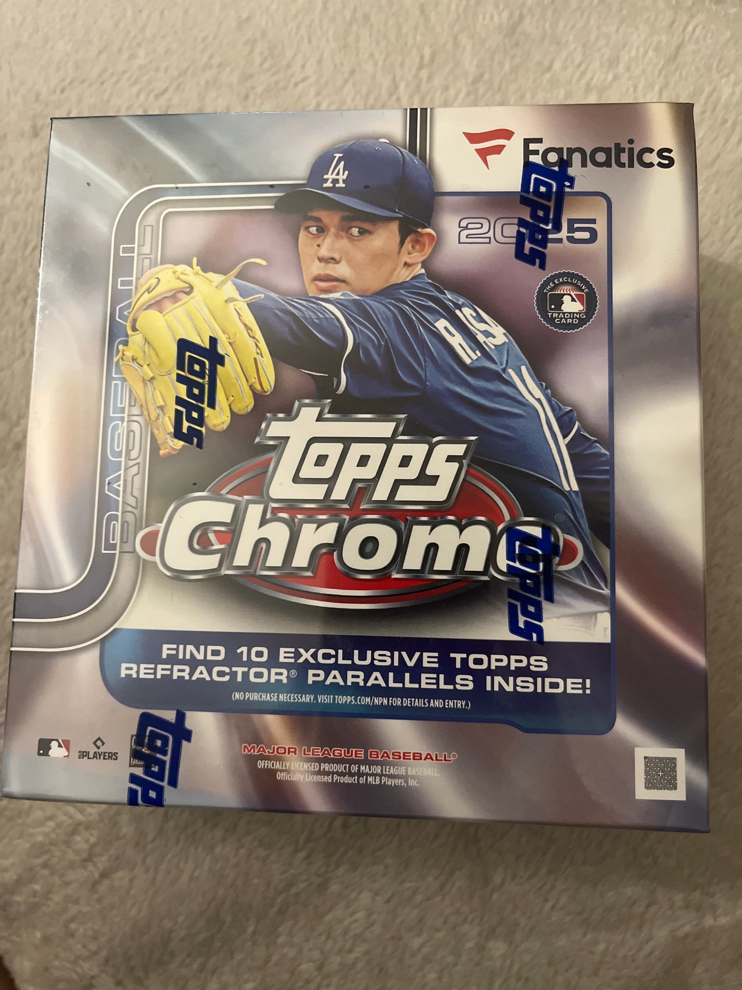 Topps Chrome 2025 Mega Box Fanatics Baseball