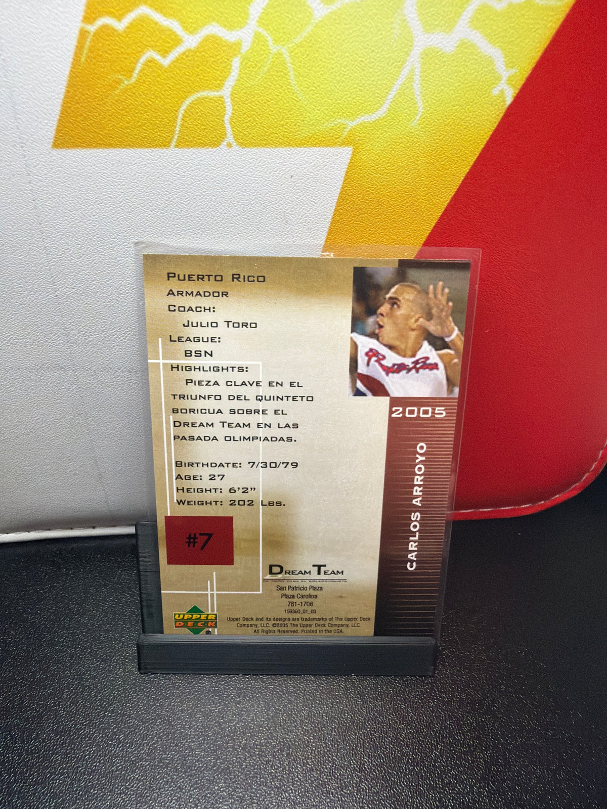 Upper Deck Carlos Arroyo Puerto Rico Dream Team