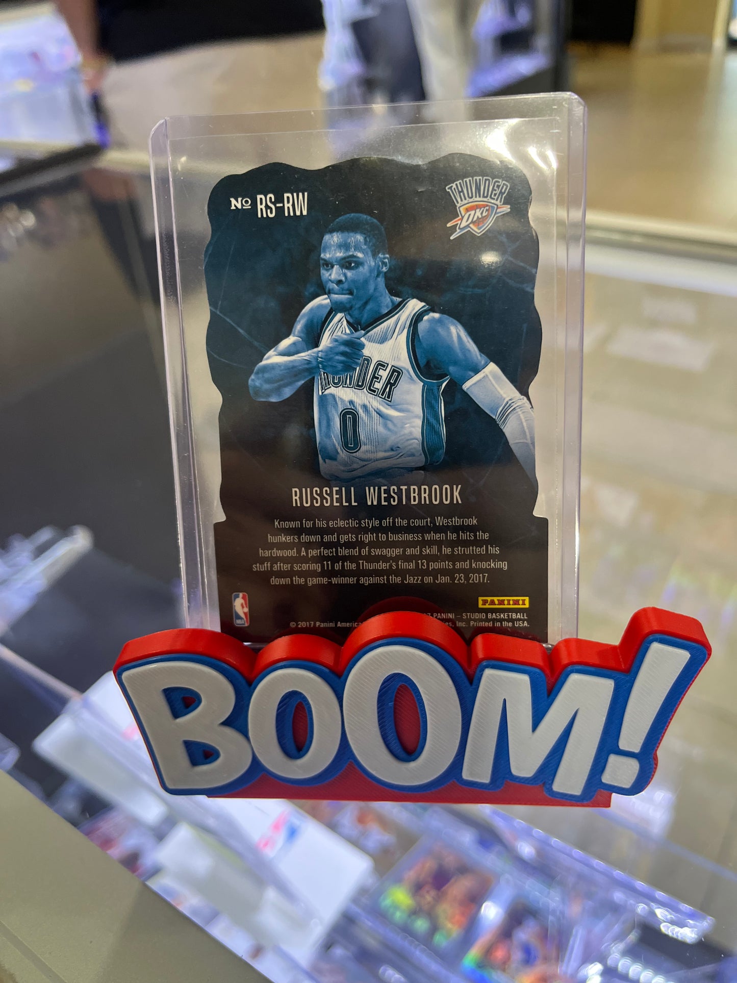 Panini Russell Westbrook Rock Solid die cut