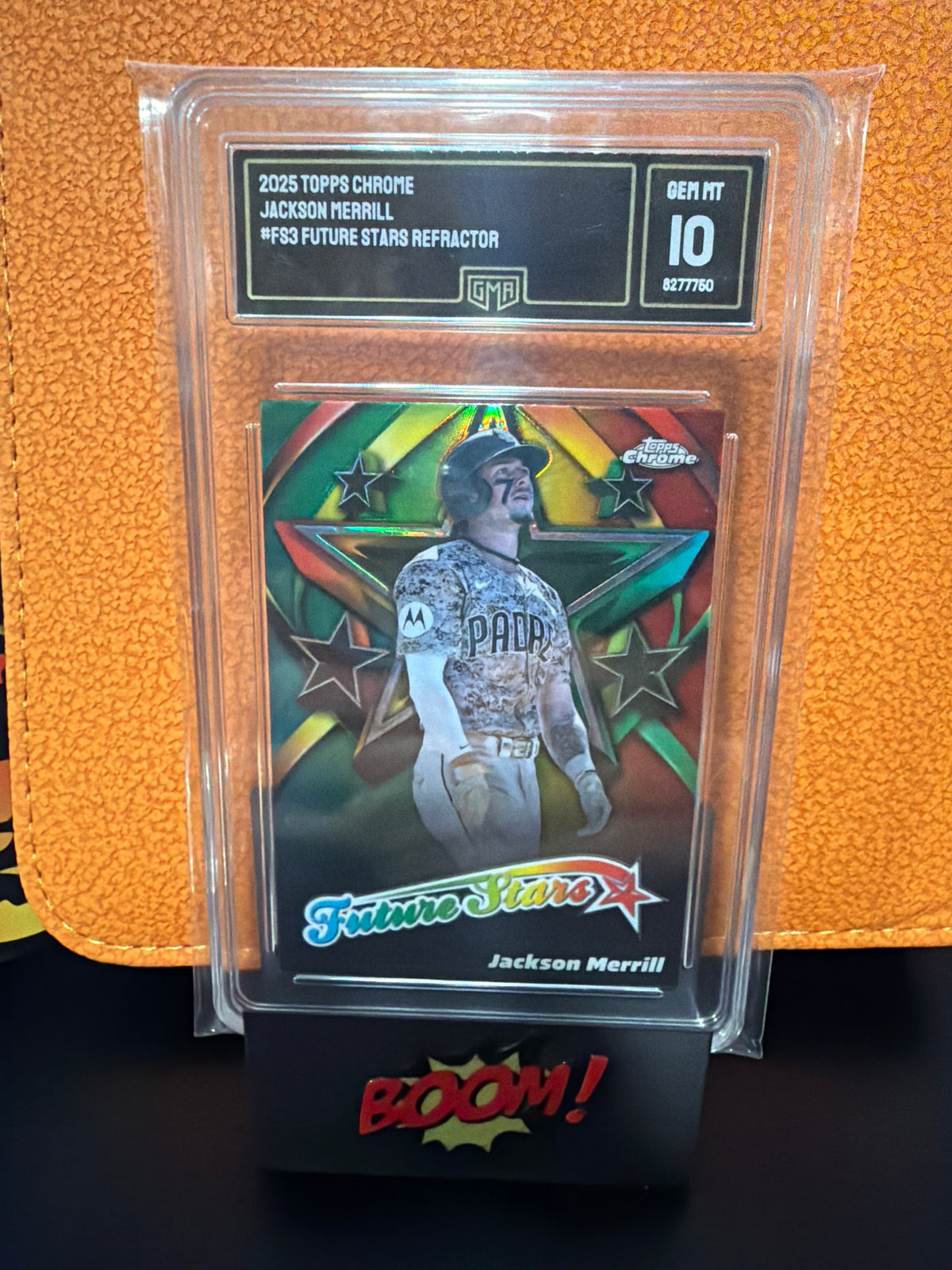 2025 Topps Chrome Jackson Merrill Future Stars GMA 10