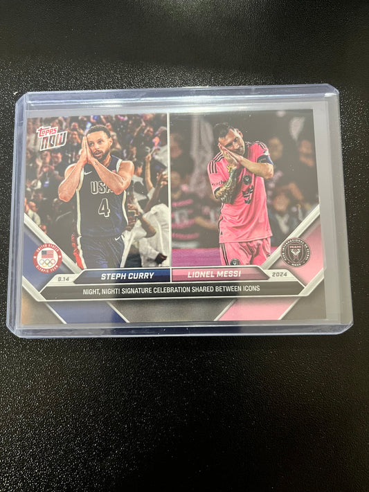 Topps Now Steph Curry / Messi Night Night