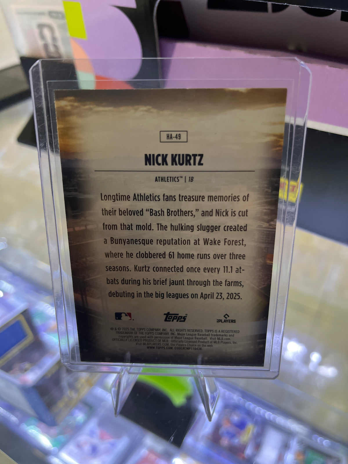 Nick Kurtz RC Home Field Advantage