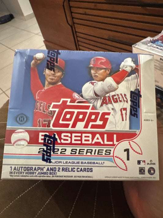 2022 topps series 1 baseball JUMBO box