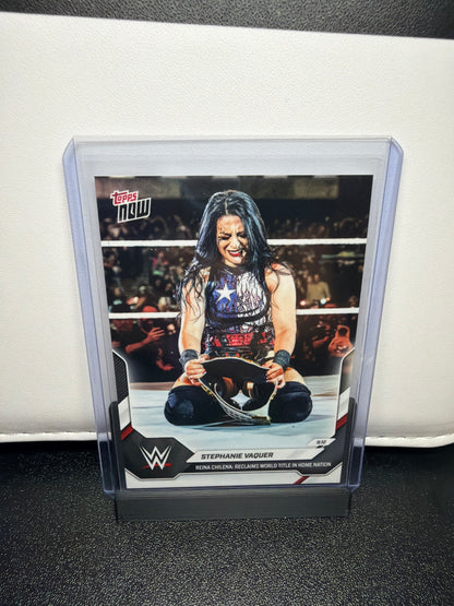 Topps Now WWE Stephanie Vaquer Reina Chilena Reclaims World Title In Home Nation