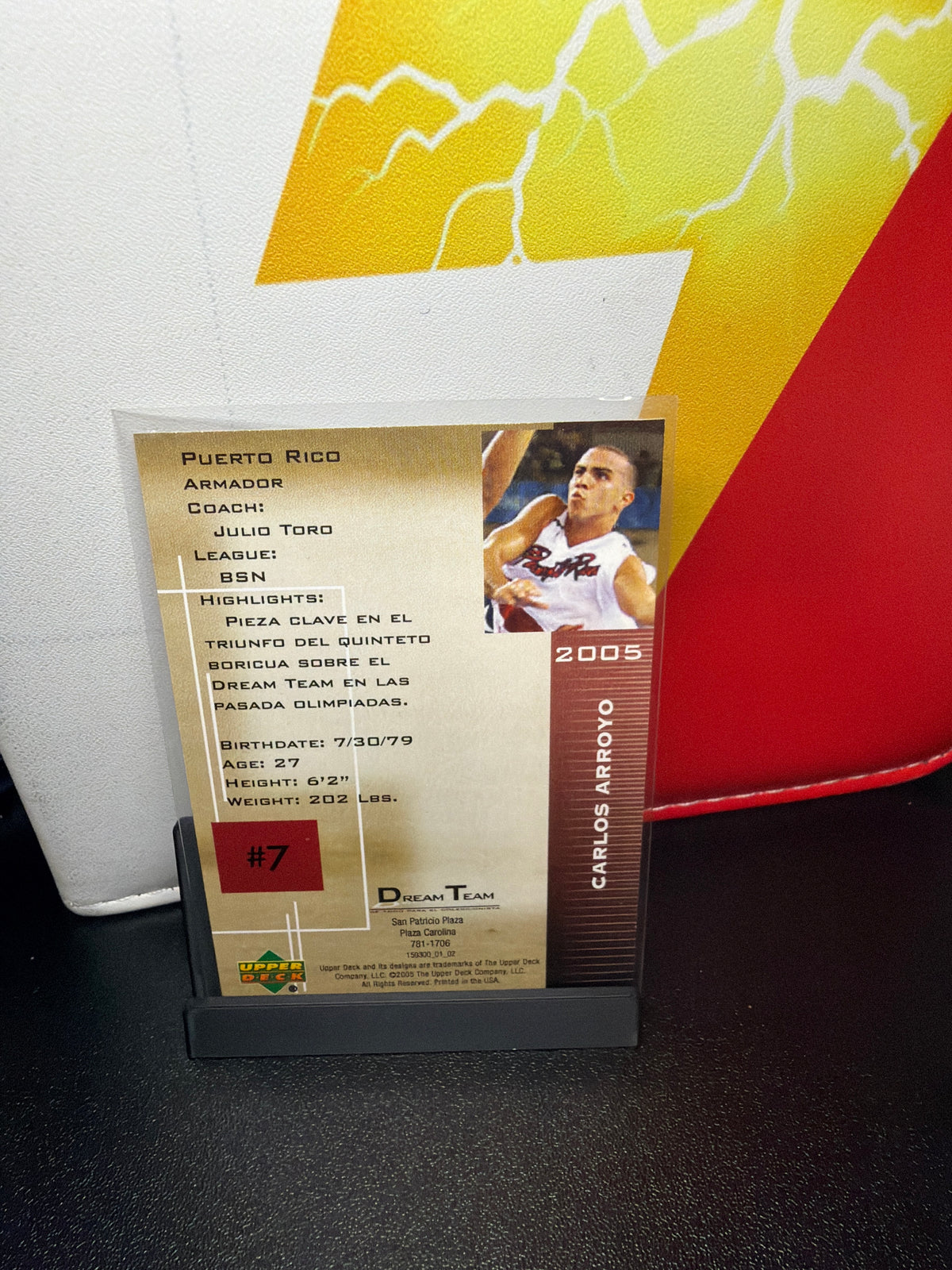 Upper Deck Carlos Arroyo Dream Team Puerto Rico