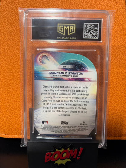 2023 Topps Cosmic Chrome Giancarlo Stanton Launched into Orbit GMA 9