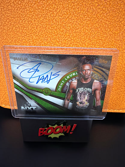 Topps WWE Next Level Je’VON EVANS Certified Autograph 041/150
