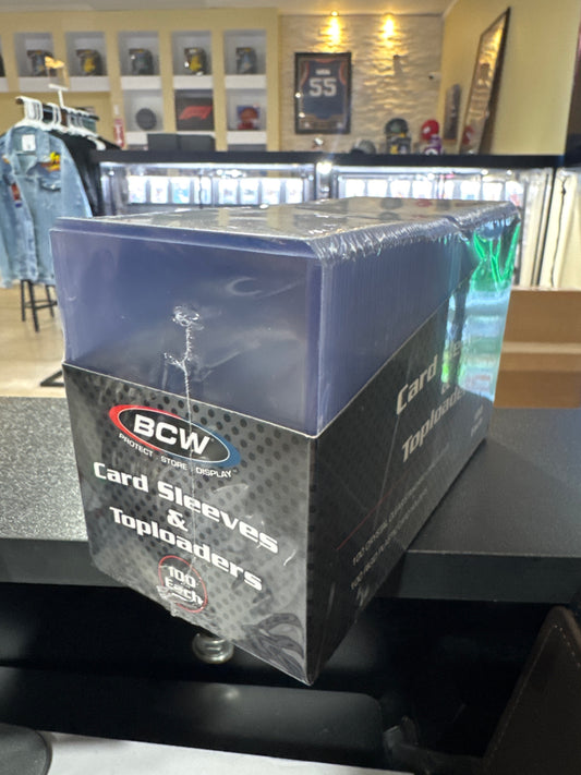 BCW 100 top loaders 100 penny sleeves