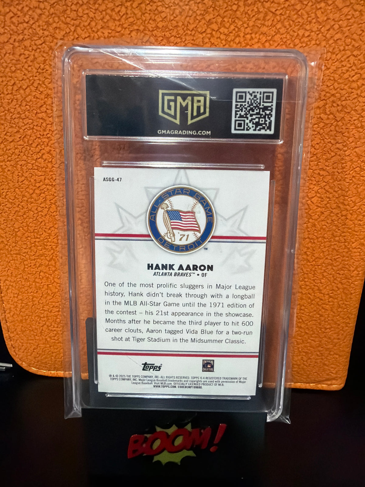 2025 Topps All Star Game Hank Aaron Atlanta Braves GMA 10