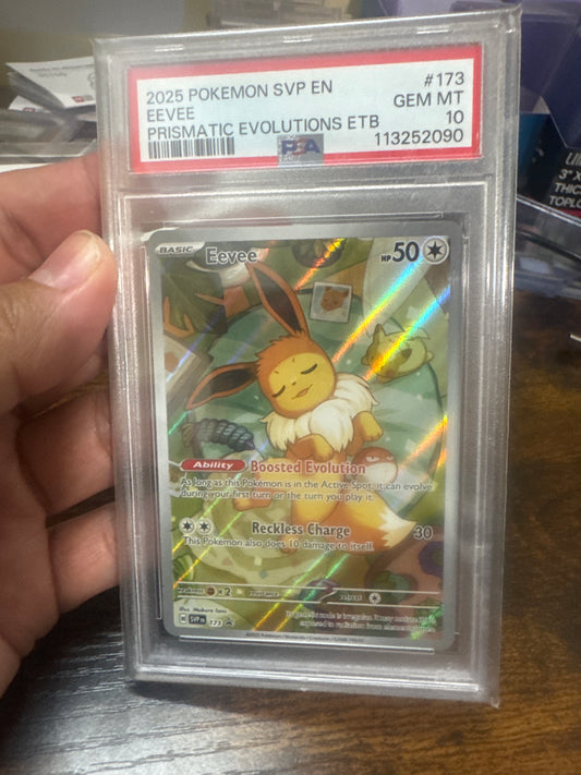 2025 pokemon svp Eevee psa 10