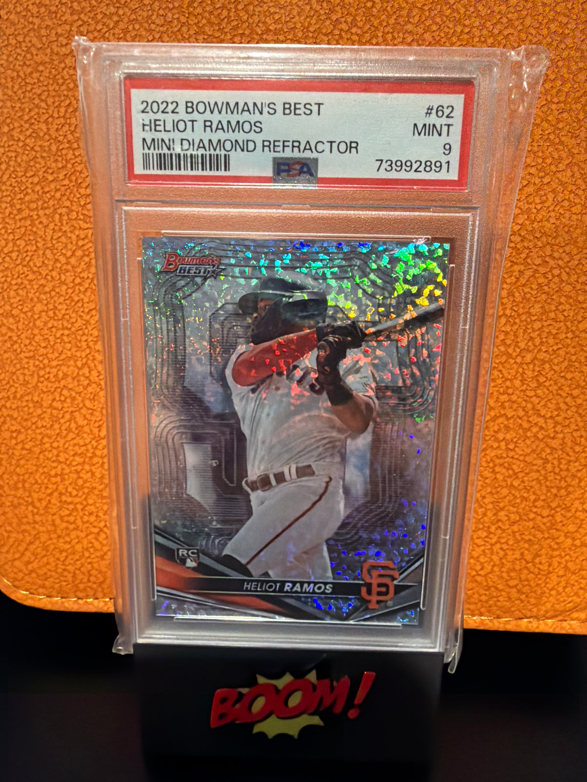2022 Bowman’s Best Heliot Ramos Mini Diamond Refractor PSA 9