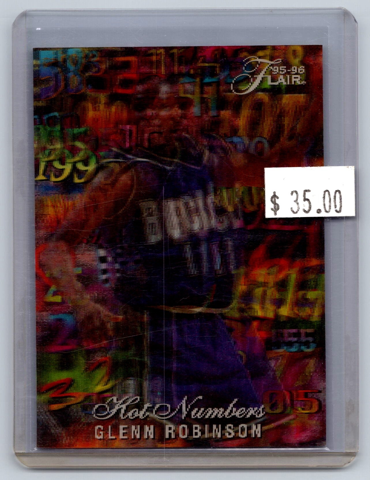 1995-96 Flair #12 Glenn Robinson Hot Numbers
