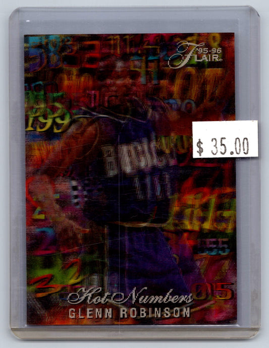 1995-96 Flair #12 Glenn Robinson Hot Numbers