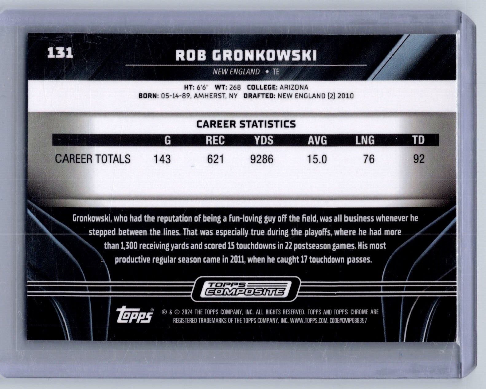 2023 Topps Composite #131 Rob Gronkowski