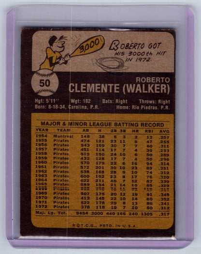 1973 Topps #50 Roberto Clemente