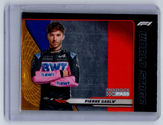 2024 Topps Paddock Pass Formula 1 #WS-10 Pierre Gasly World Stage
