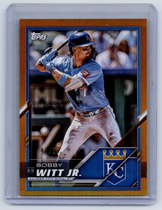 2025 Topps Lids x Mitchell & Ness #16 Bobby Witt Jr. Gold Foil #/50