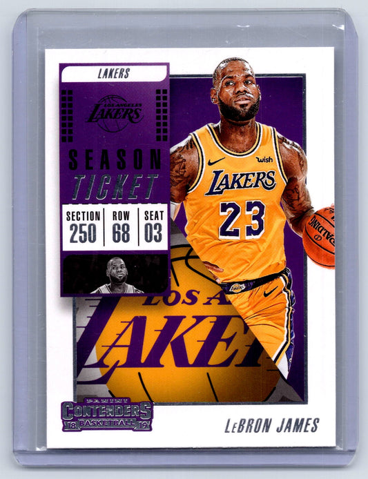2018-19 Panini Contenders #30 LeBron James