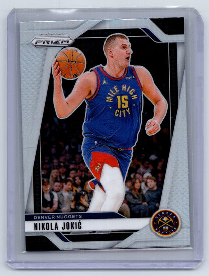 2024-25 Panini Prizm #129 Nikola Jokic Prizms Silver
