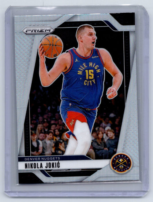2024-25 Panini Prizm #129 Nikola Jokic Prizms Silver