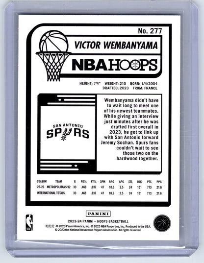 2023-24 Hoops #277 Victor Wembanyama