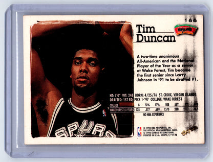 1997-98 Hoops #166 Tim Duncan