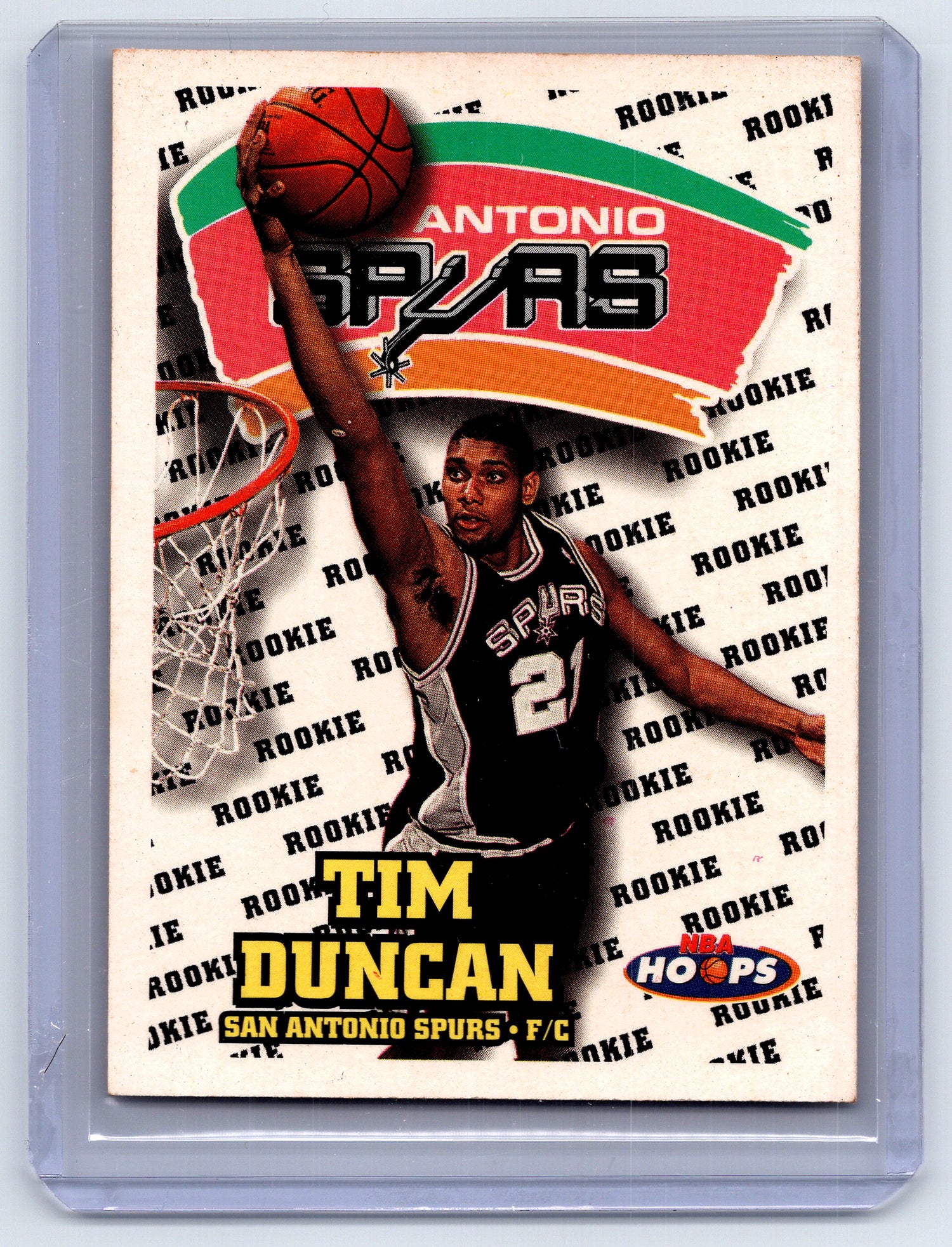 1997-98 Hoops #166 Tim Duncan