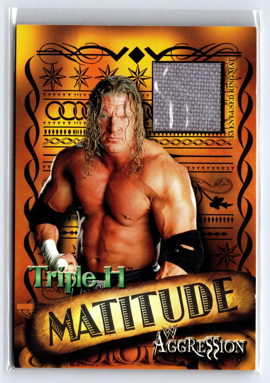 2003 Fleer WWE Aggression #M TH Triple H Matitude Event Used
