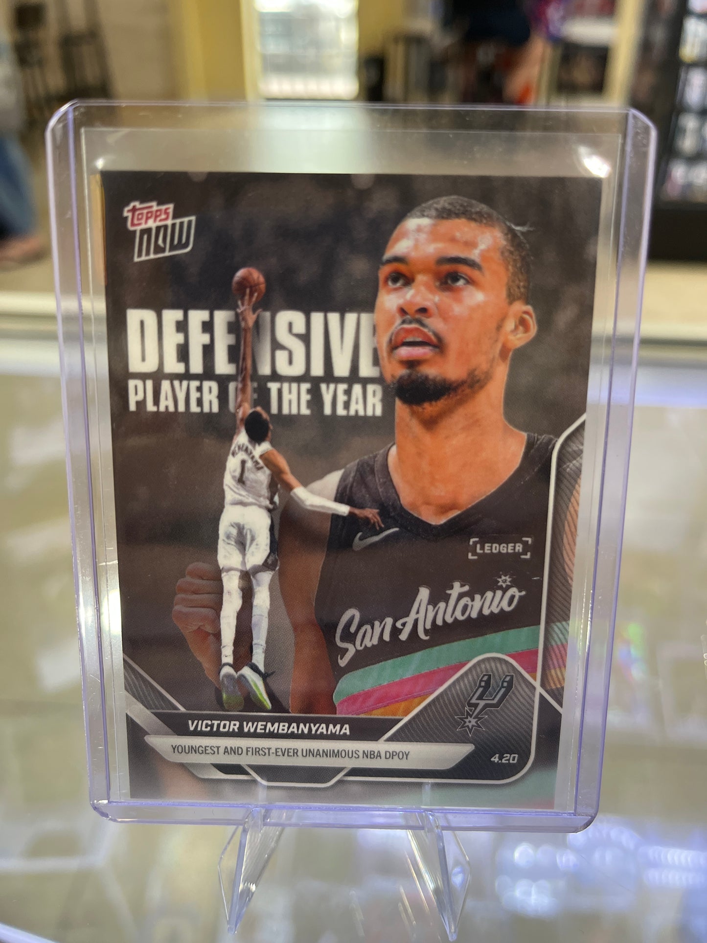 Topps Now Victor Wembanyama Defensive Player of The Year