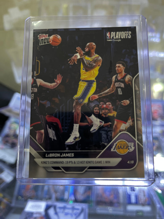 Topps Now LeBron James Playoffs 2026