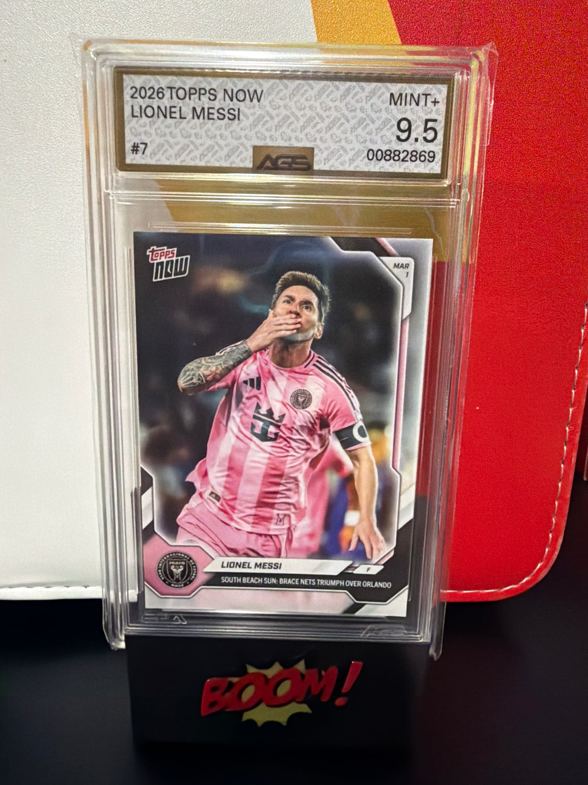 2026 Topps Now Lionel Messi AGS 9.5 Inter Miami