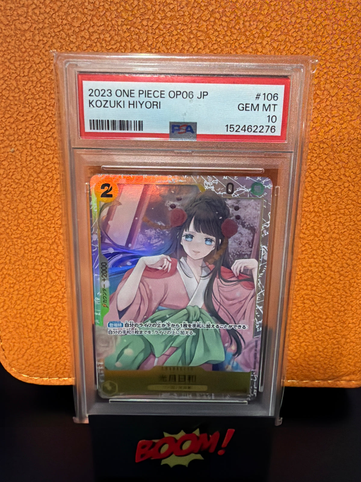 2023 One Piece OP06 JP Kozuki Hiyori PSA 10