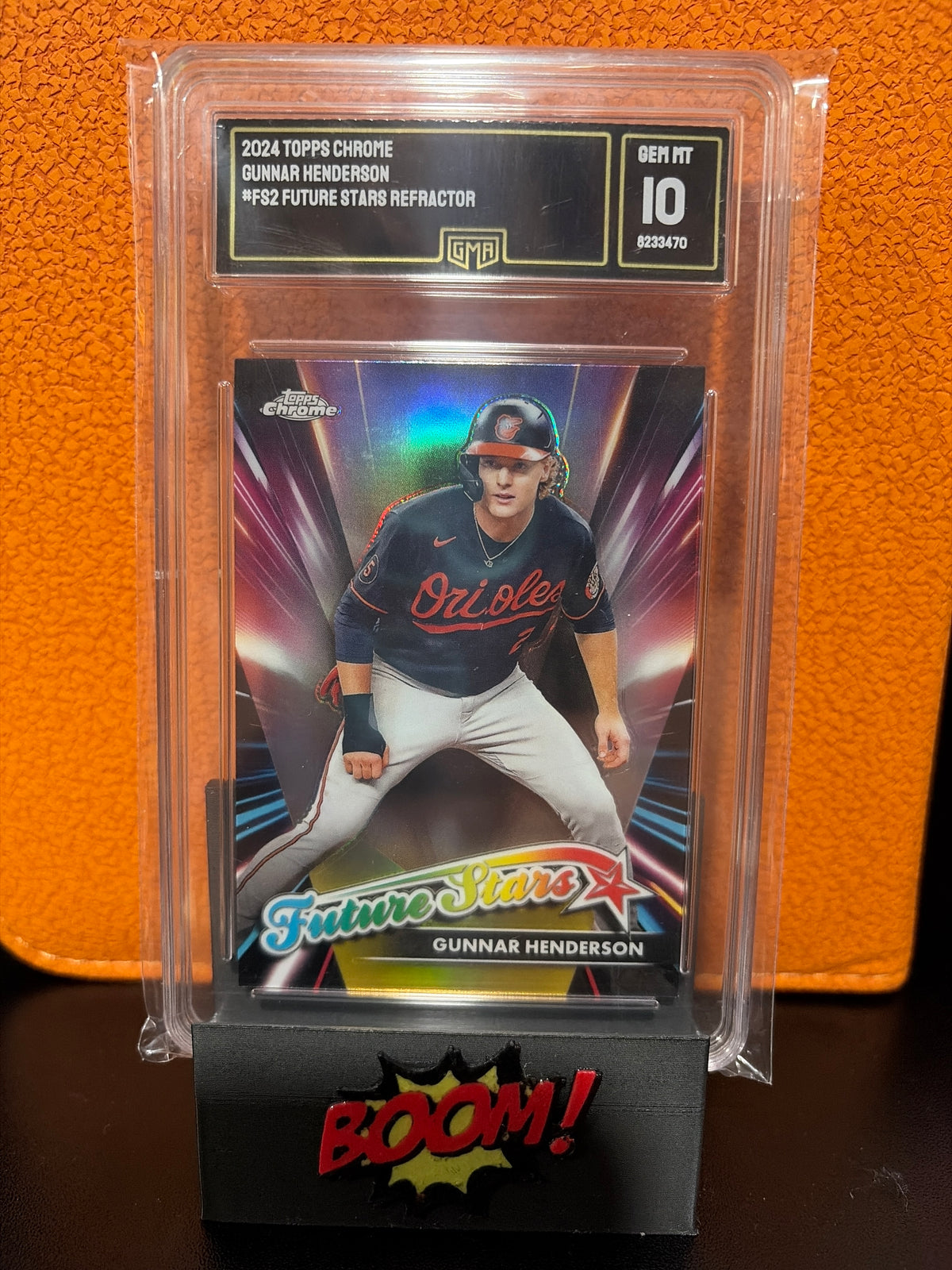 2024 Topps Chrome Gunnar Henderson Future Stars GMA 10 Baltimore Orioles