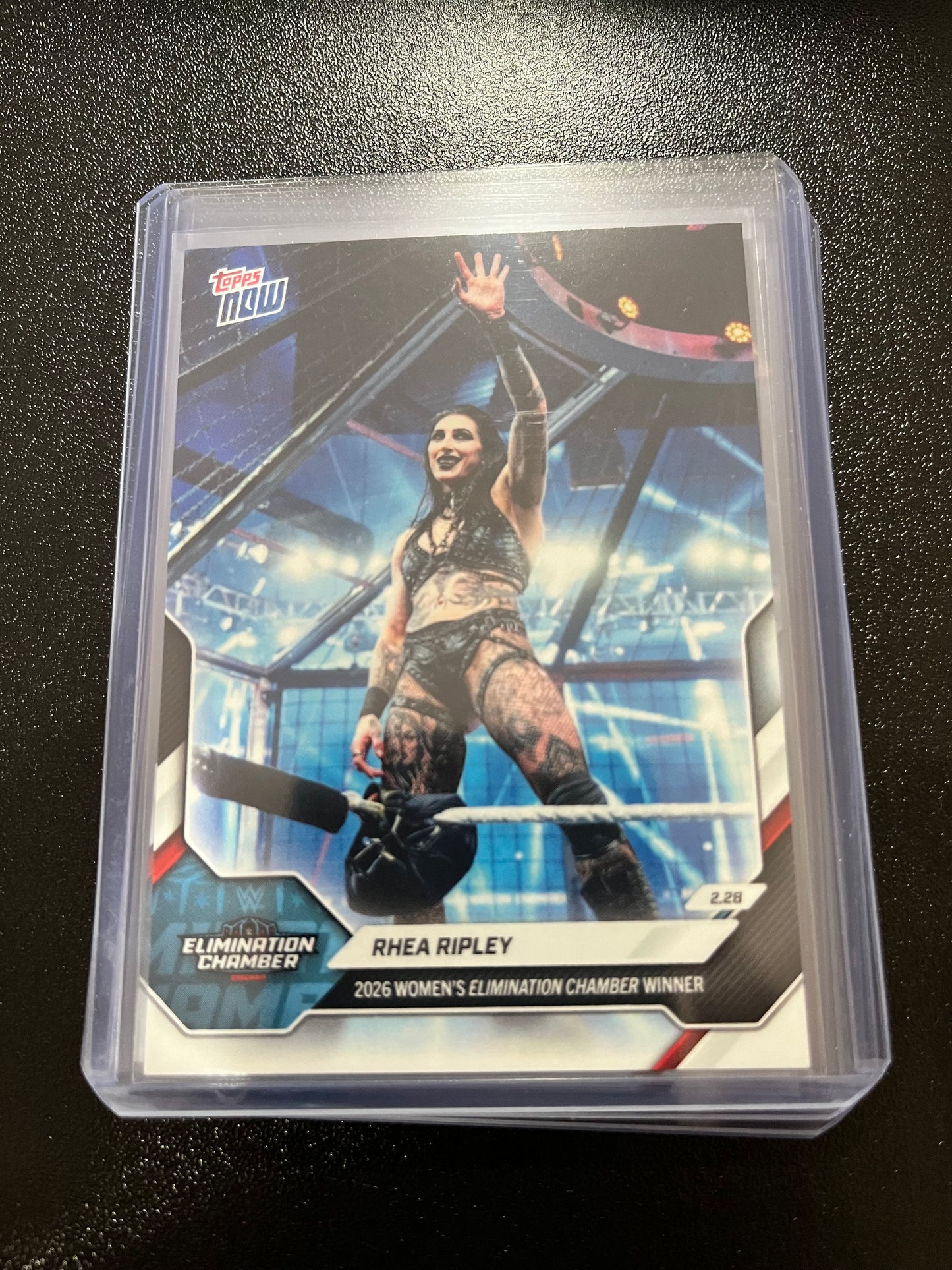 Topps Now Rhea Ripley 2025 Womens Elimination Chamber winner 2026