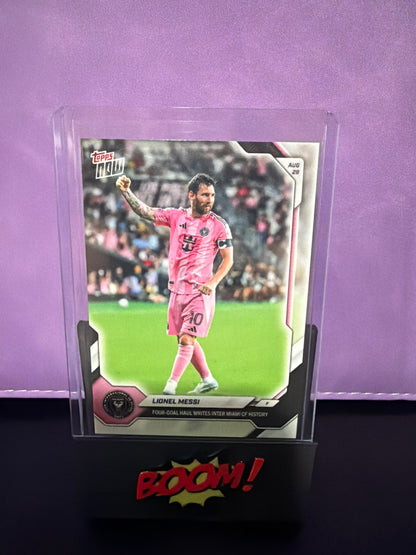 Topps Now Lionel Messi Four-Goal Haul Writes Inter Miami CF History