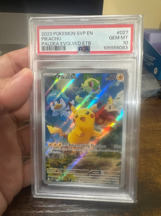 2023 pokemon svp pikachu paldea evolved psa 10