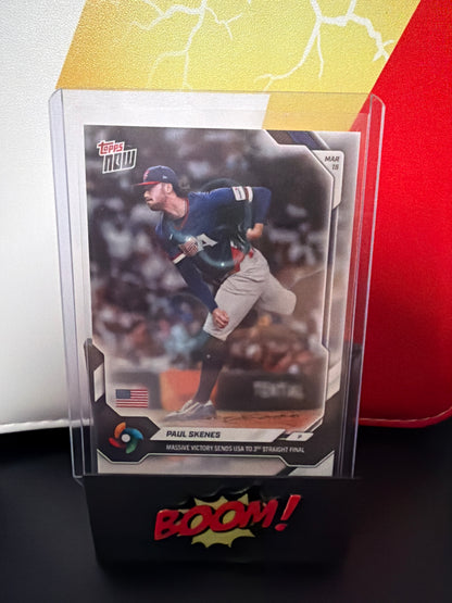 Topps Now Paul Skenes Massive Victory Sends USA to 3rd Straight Final