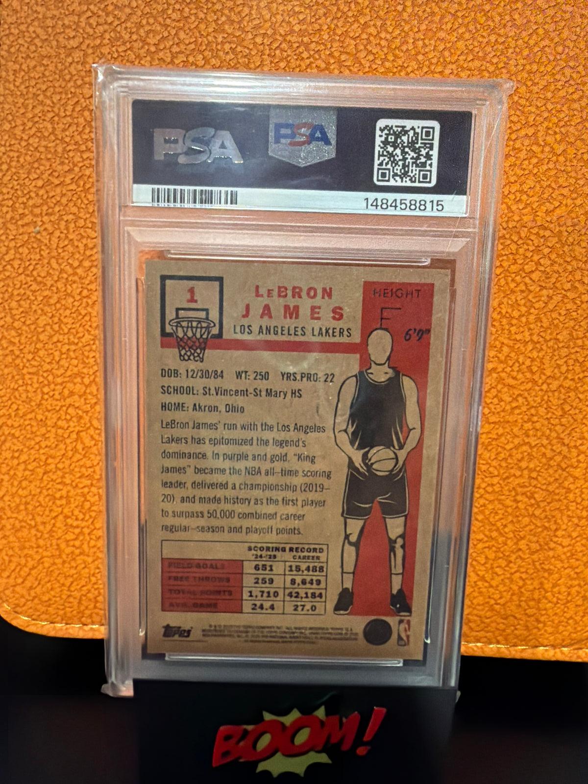 2025 Topps Living Lebron James PSA 10 Los Angeles Lakers