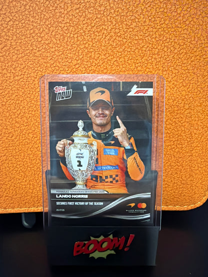 2026 Topps Now F1 Lando Norris Hungarian Grand Prix