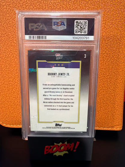 2024 Topps Now Bronny James Jr. Los Angeles PSA 10