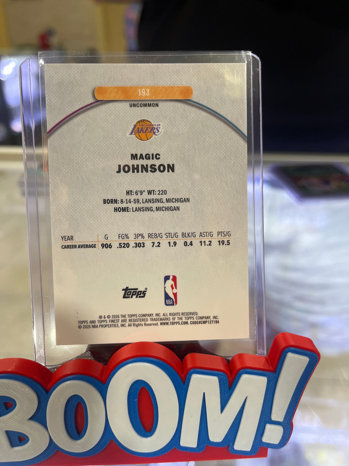 Magic Johnson Topps Finest 34/35